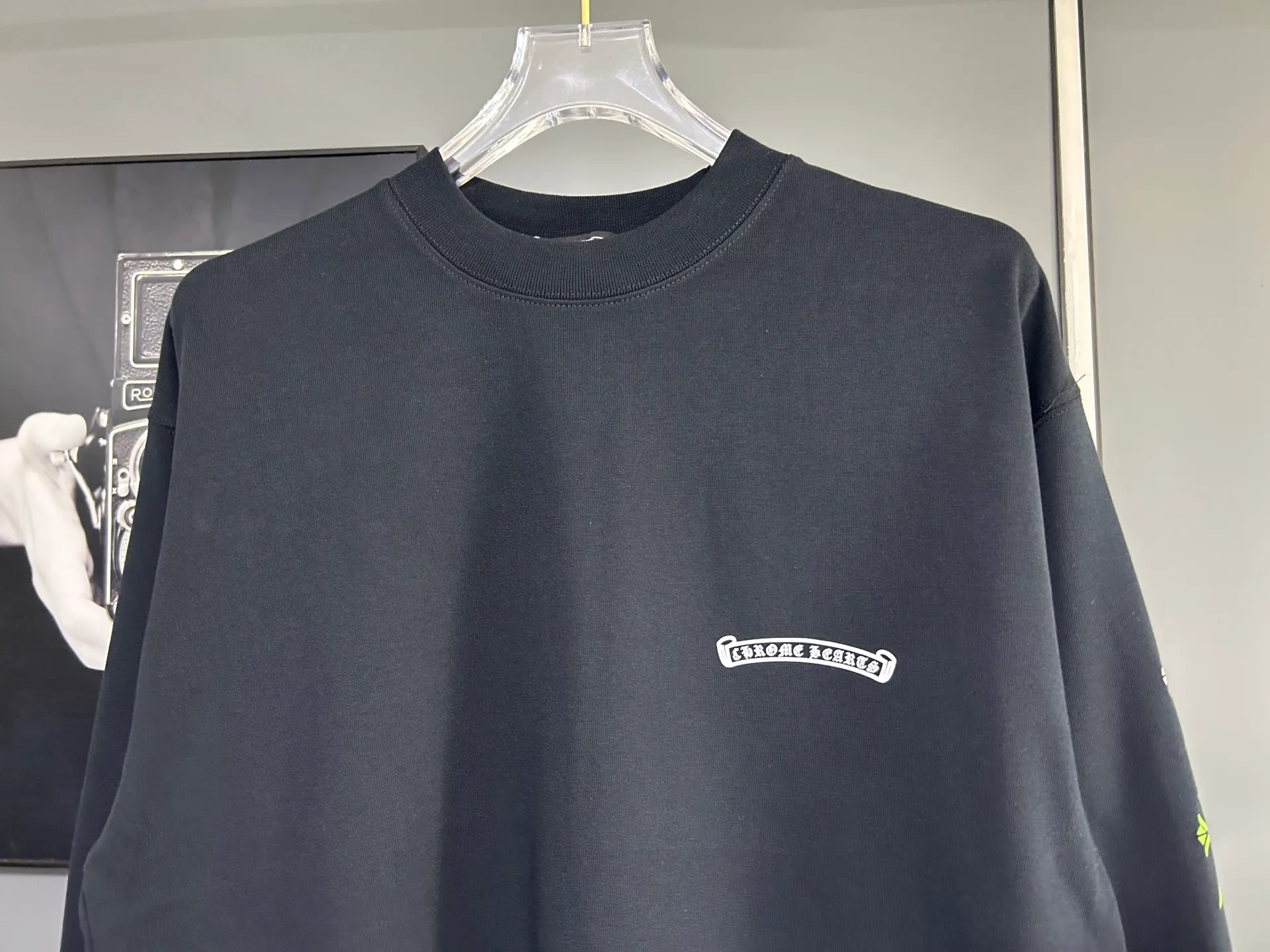 P230 2026 new (exclusive) Chrome Hearts autumn and winter limited edition heavyweight high-weight long-sleeved T-shirt, customized Dreamweaver Yayun ribbed cotton designer concept style Fabric: Heavy 380g Size: S M L XL Color: White Black